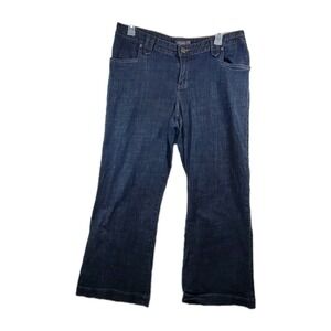 Venezia Jeans Womens Size 3 Average (Size 6) Trouser Wide Ankles High Rise Dk...